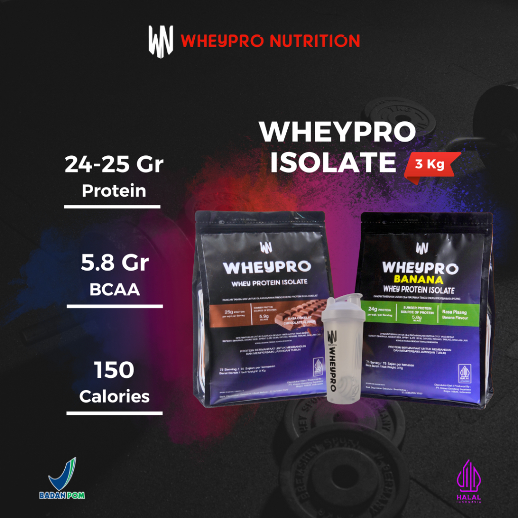 WHEYPRO NUTRITION - Whey Protein Isolate 3 kg