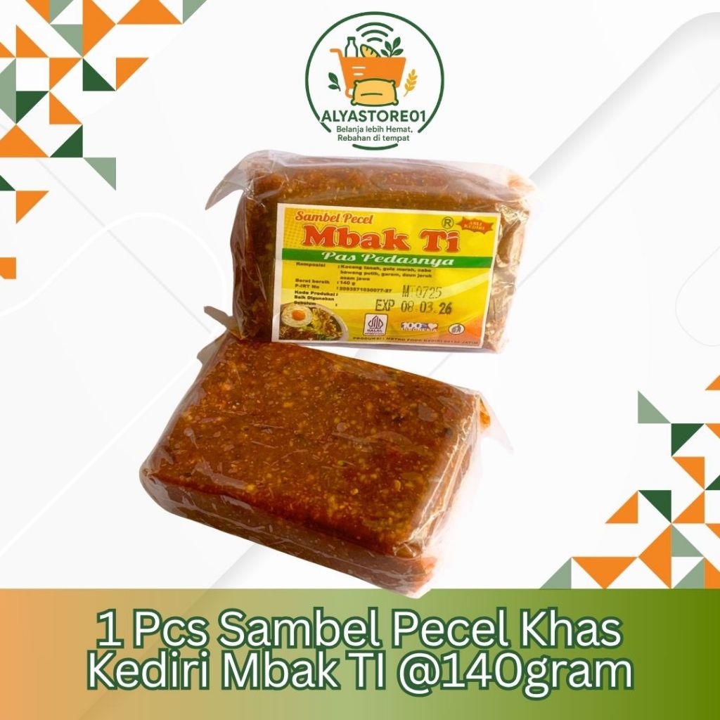 

Sambal Pecel Khas Kediri Sambel Pecel Mbak Ti Kemasan 140gr