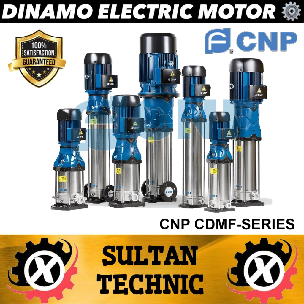 

POMPA CNP CDMF5-16 2,2KW 5 m3/h @ 99 m 3 PHASE / 3PHASE PUMP + MOTOR CNP Light Vertical Multistage Centrifugal Pump 50 Hz