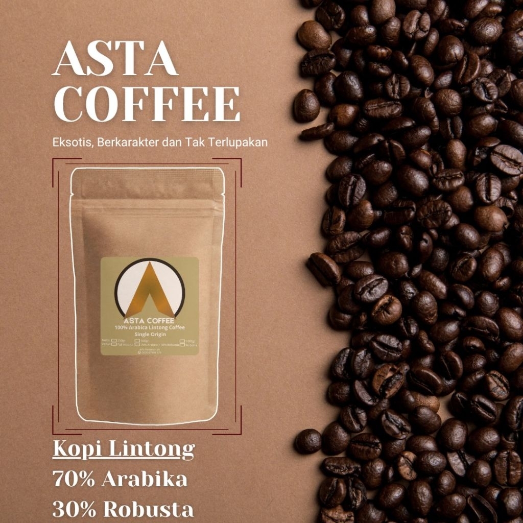 

Kopi Bubuk Arabica Lintong (70% Arabika : 30% Robusta) -asta coffee