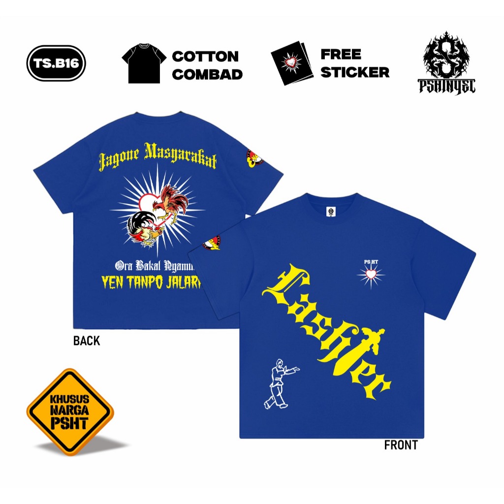 Kaos Lashter Psht Original Label PSHTNYEL Cotton Combed