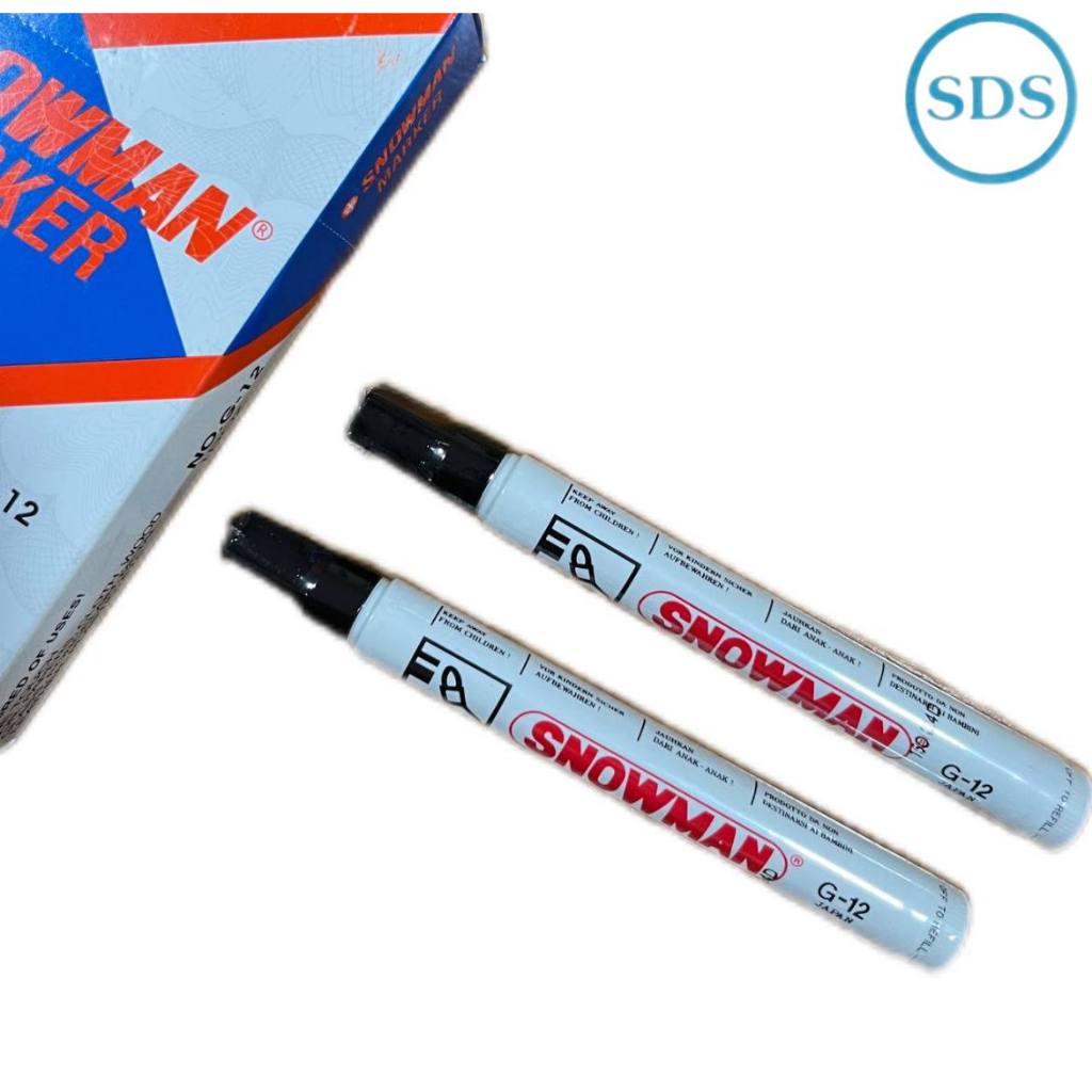 

Spidol Permanent Snowman Marker G-12 Hitam