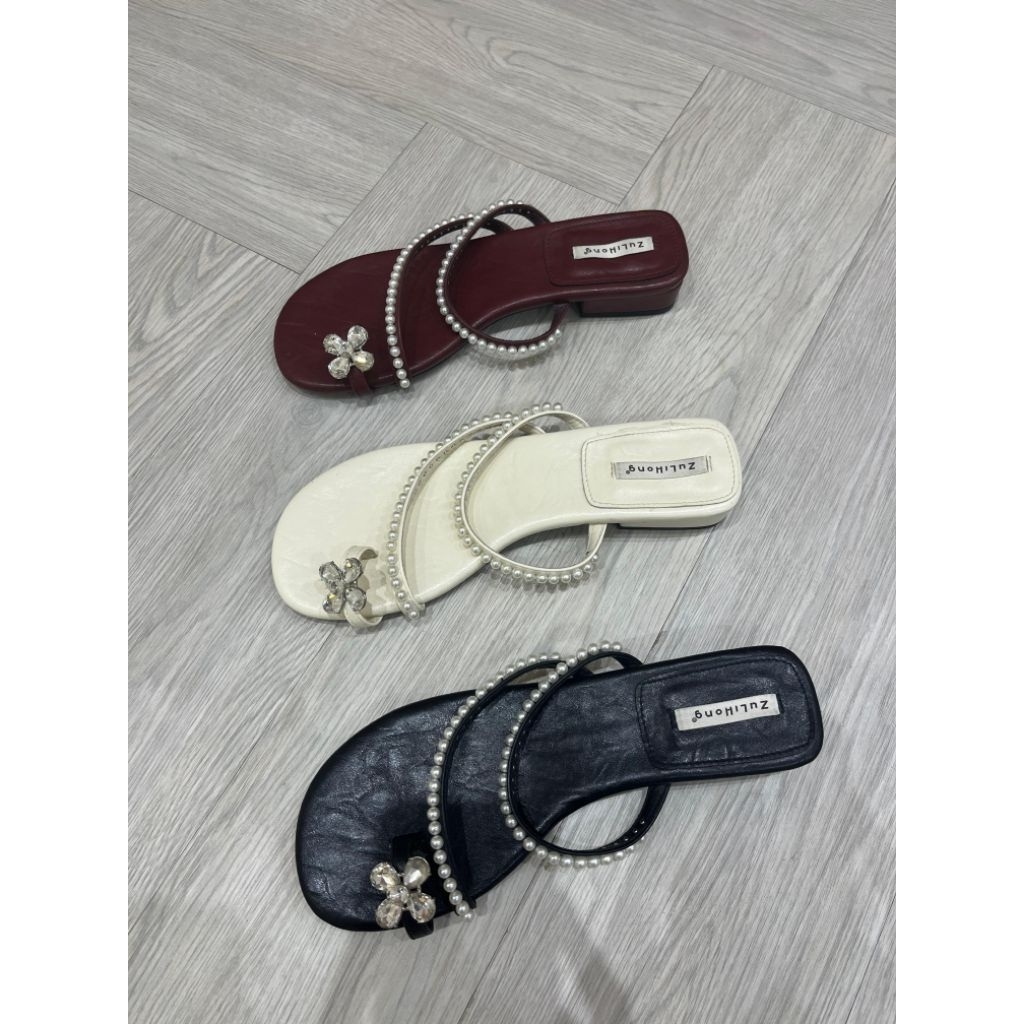 781-5 Sendal Tumit Tahu 3cm Guangzhou Wanita Import