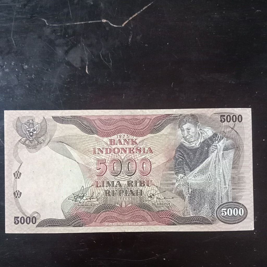 UANGKUNO 5000 RUPIAH PENJALA THN 1975