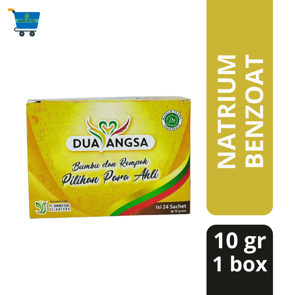 

CAP DUA ANGSA Natrium Benzoat 10 gr / 1 Box isi 24 Sachet