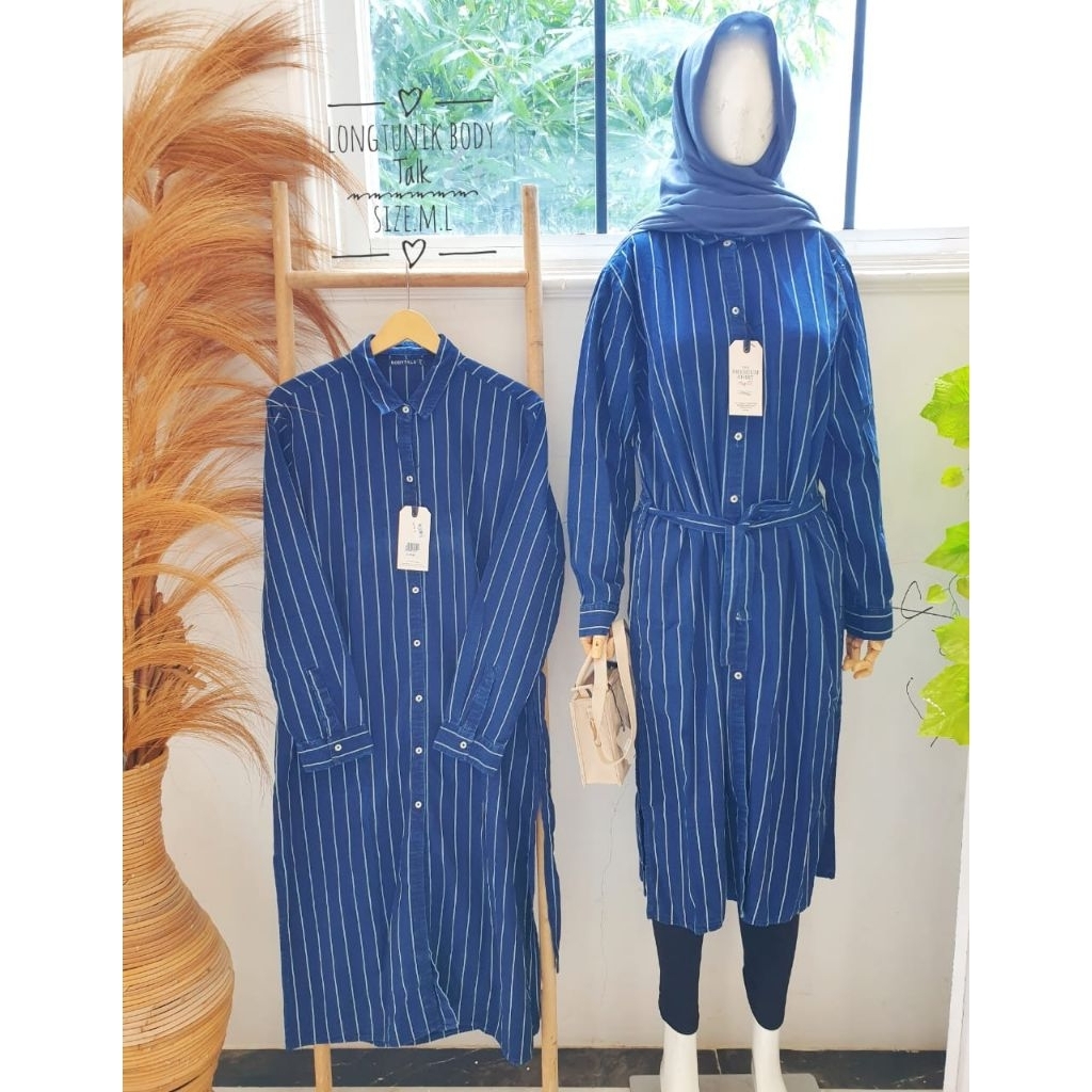Tunik bodytalk dan tunik logo jeans