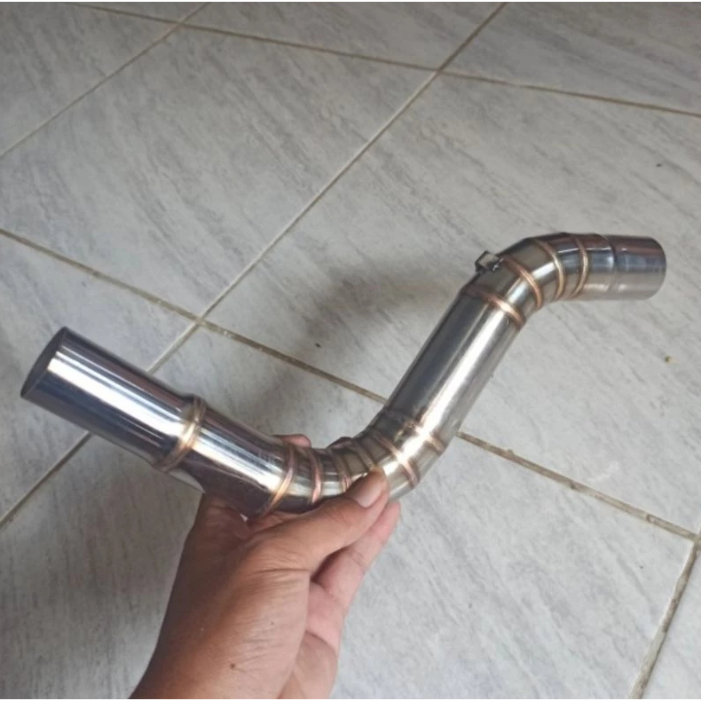 pipa leter S sambungan knalpot NEW VARIO 160 150 125 BEAT DULUXE MIO M3 inlet 38