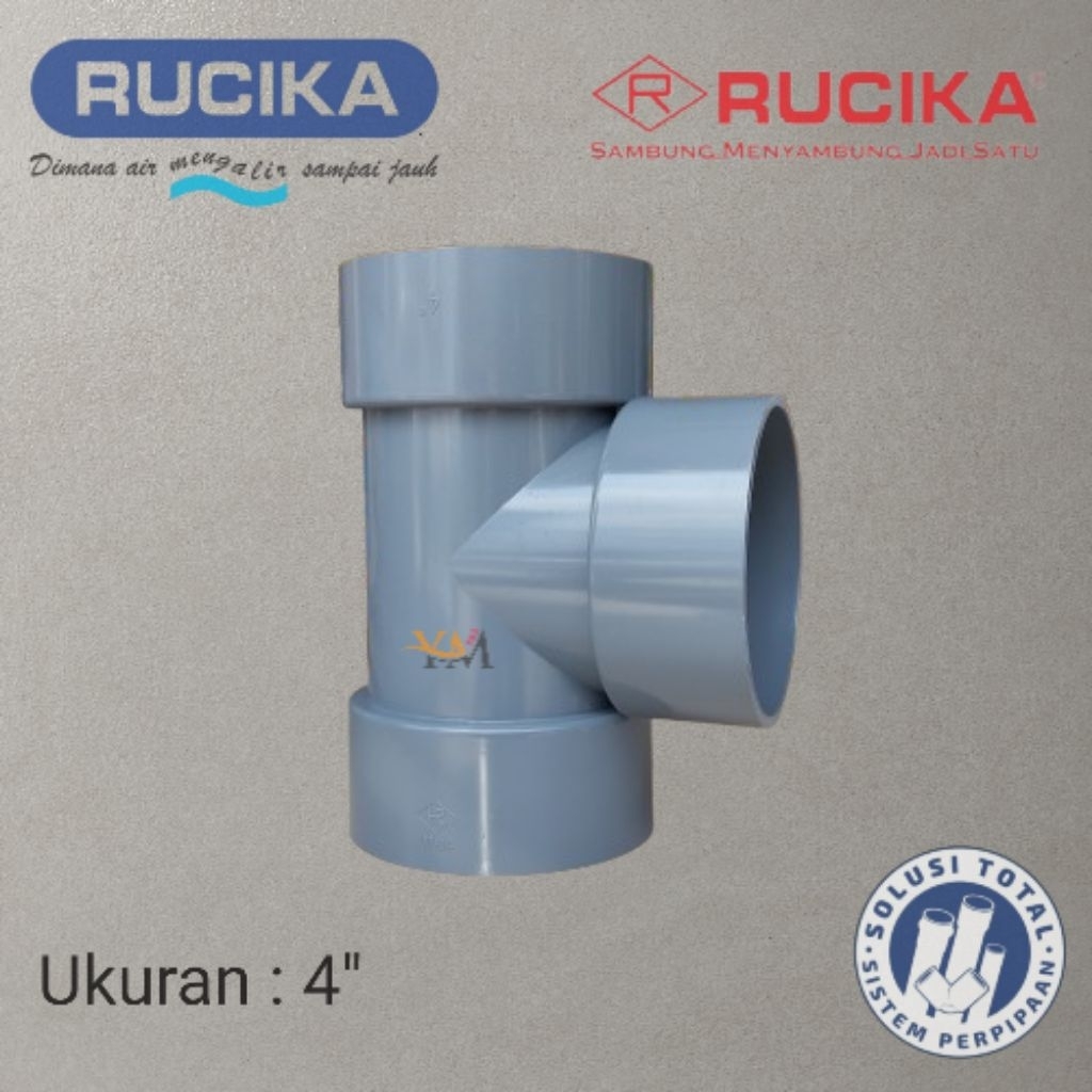 TEE PVC D RUCIKA 4 INCH