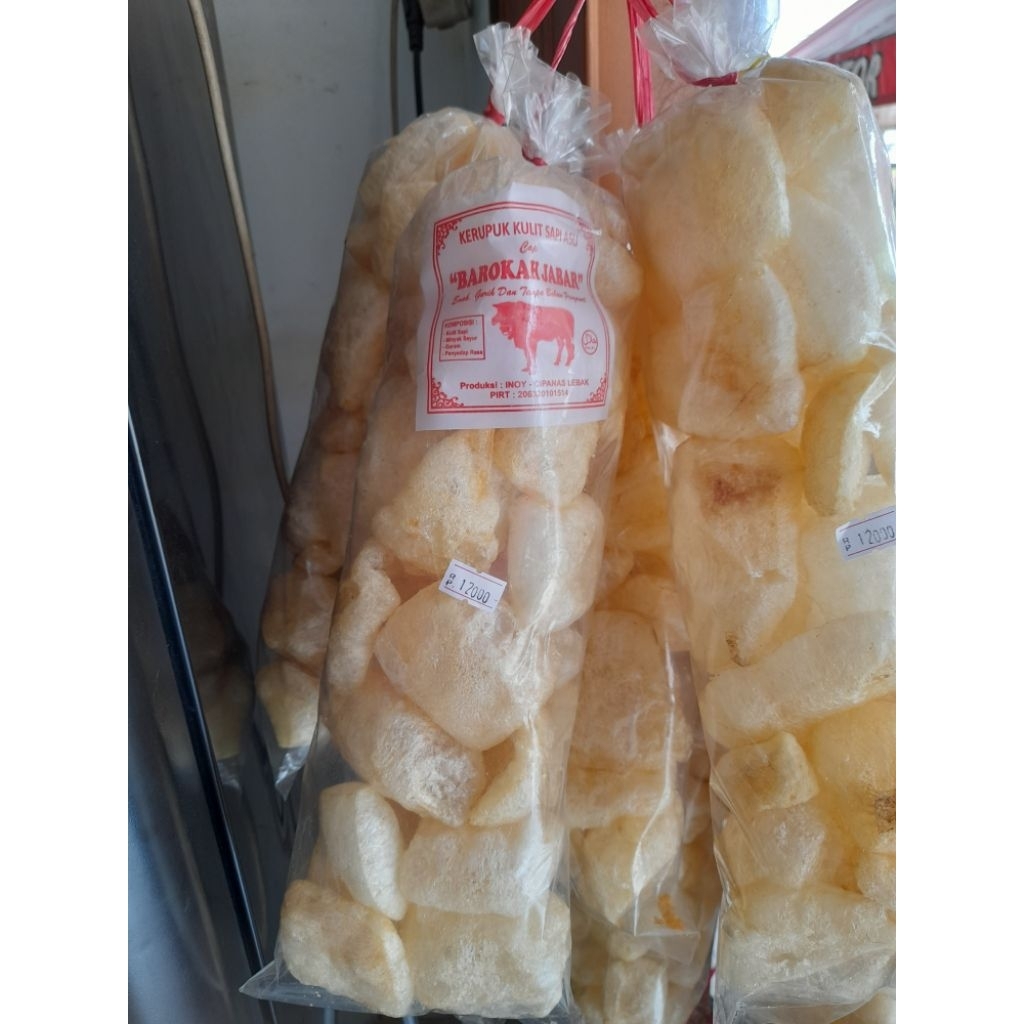 

kerupuk kulit sapi aslii original