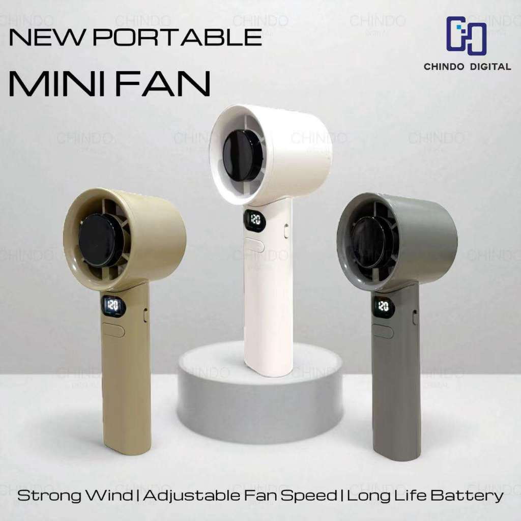 [CID] Kipas Angin Mini Portable USB Genggam M11 Layar LED Angin Kencang 120 High Speed Handheld Fan 