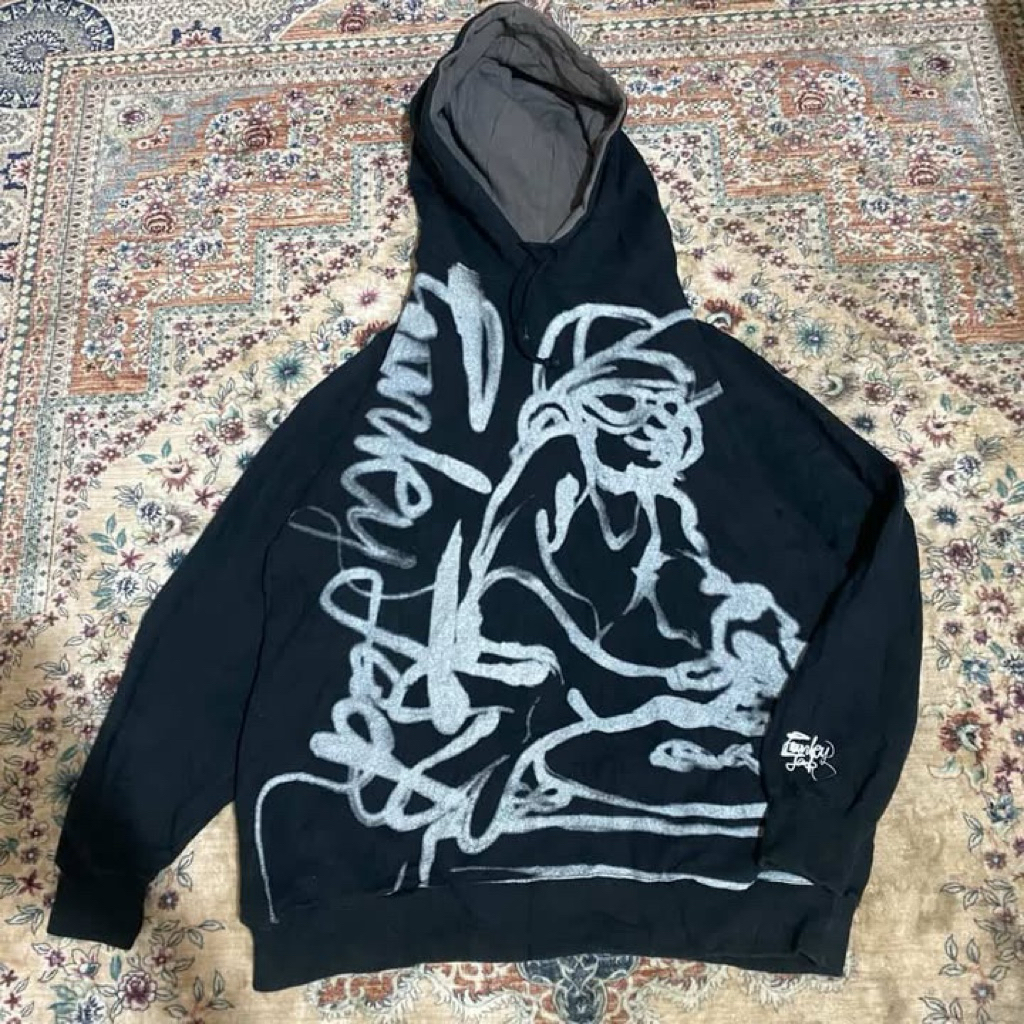 Grass Hither Y2K Hoodie Black