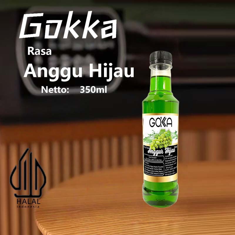 

Gokka Sirup Anggu Hijau 350ml - Minuman Segar Rasa Anggu Hijau/ Anggu Hijau Syrup