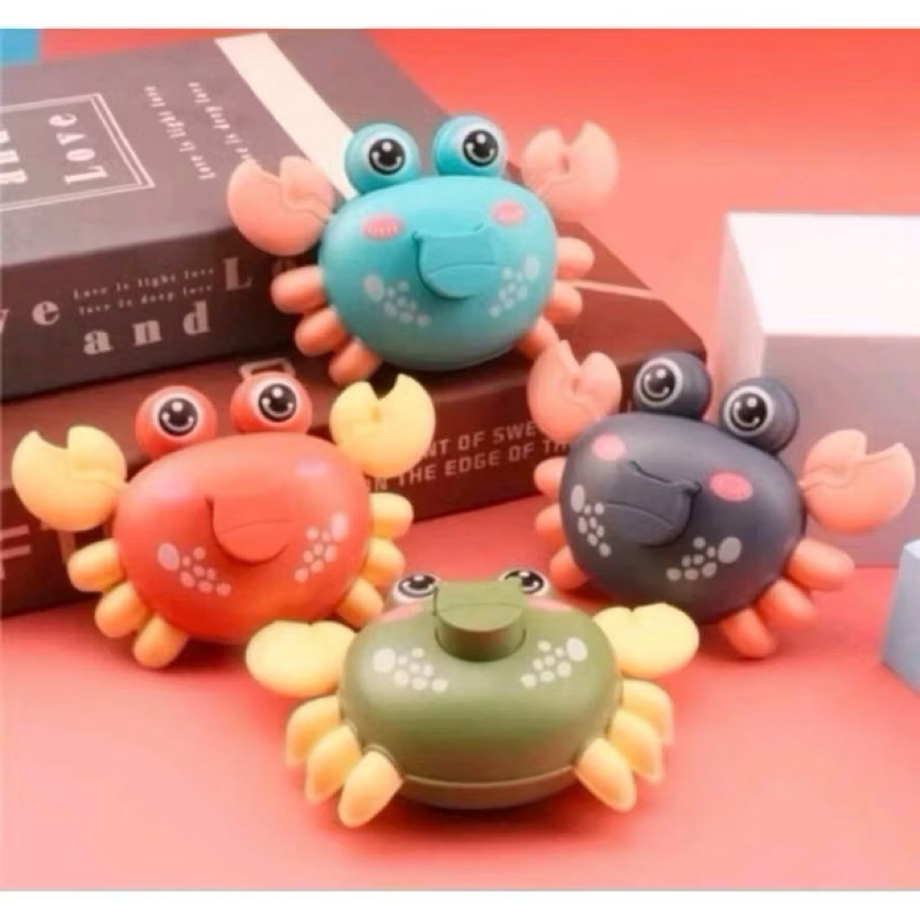 Mainan Anak Kepiting Jalan mainan Anak Di Tekan Kepiting Bisa Berjalan