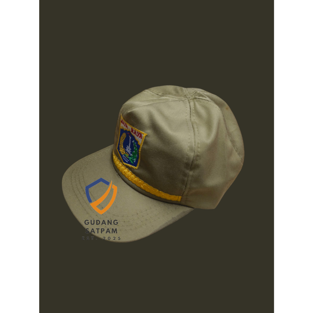 Topi PNS Pemda DKI Jakarta - Topi Pemda DKI Jakarta - Topi PNS Khaki Cream