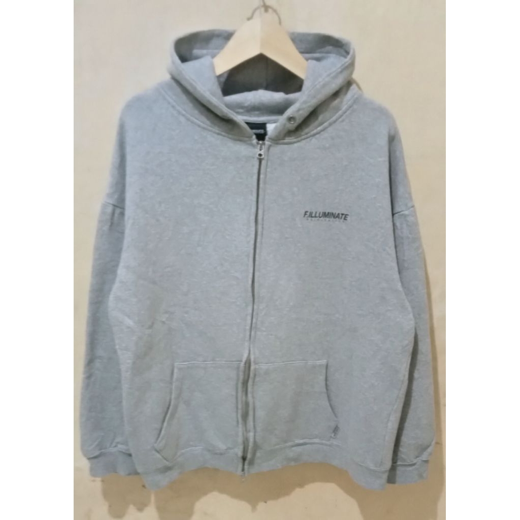 Hoodie zipper F.ILLUMINATE abu misty second