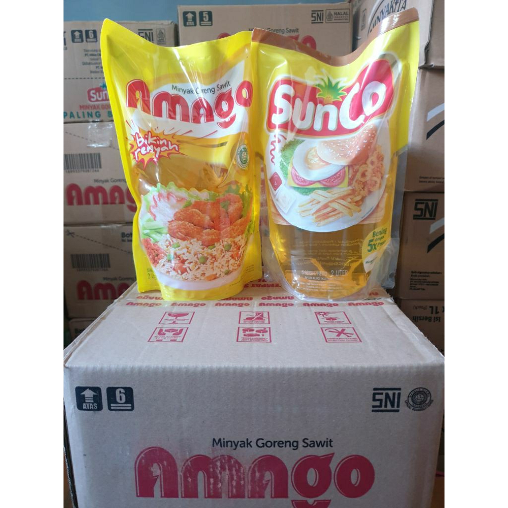 

Minyak goreng Amago 2 ltr refiil