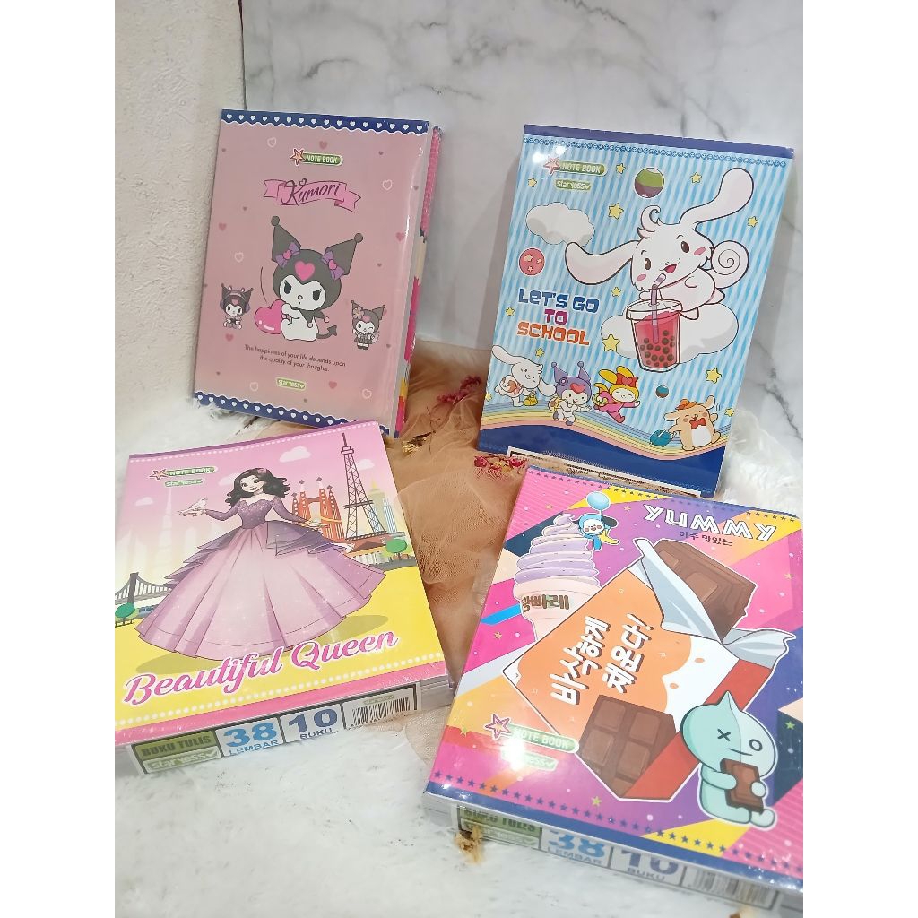 

buku tulis merk sidu 1 pack (10 buku) isi 38 lembar per buku