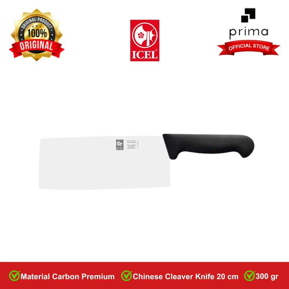Icel Chinese Cleaver Knife 20 cm, 300 gr | Pisau Pencacah Tulang