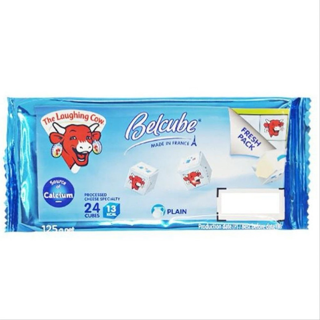 

BELCUBE Plain Cheese Keju MPASI | The Lounching Cow, x 24 cubes | Keju olahan, 125g
