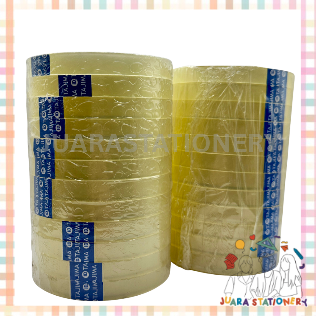 

(150) Isolasi Tajima 1/2 Inch x 72 Yard 12mm [PER ROLL 12 PCS] / Solasi 1/2 inch Isolasi 1/2 inch