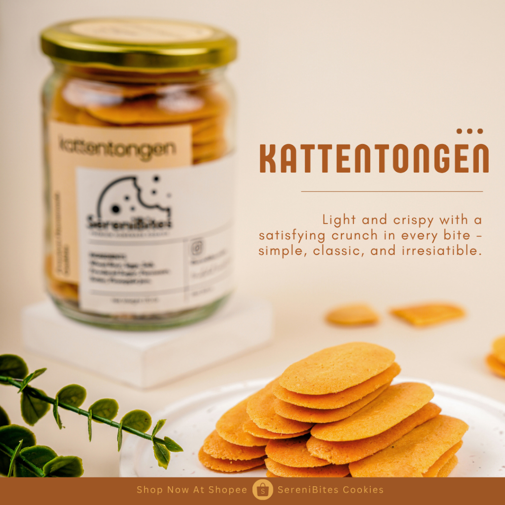 

SereniBites Cookies - Varian Kattentongen (Lidah Kucing)