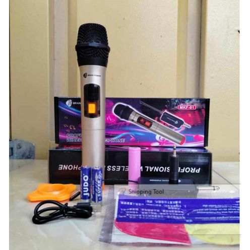 Paket Sound Card Soundcard V8 + Mic Microphone wireless mkf 01 bluetooth karaoke