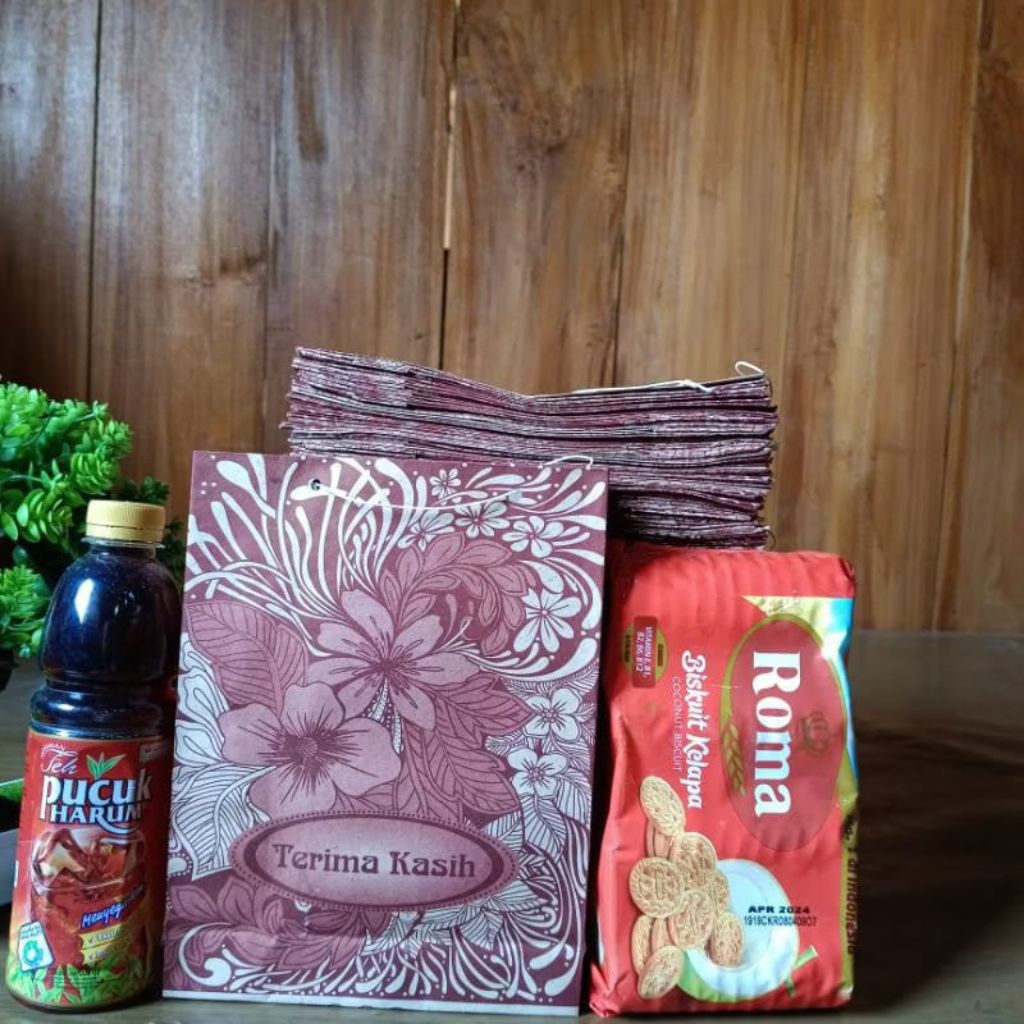 

PROMO 100 PCS PAPERBAG MOTIF BATIK/TAS SOUVERNIR/TAS KERTAS