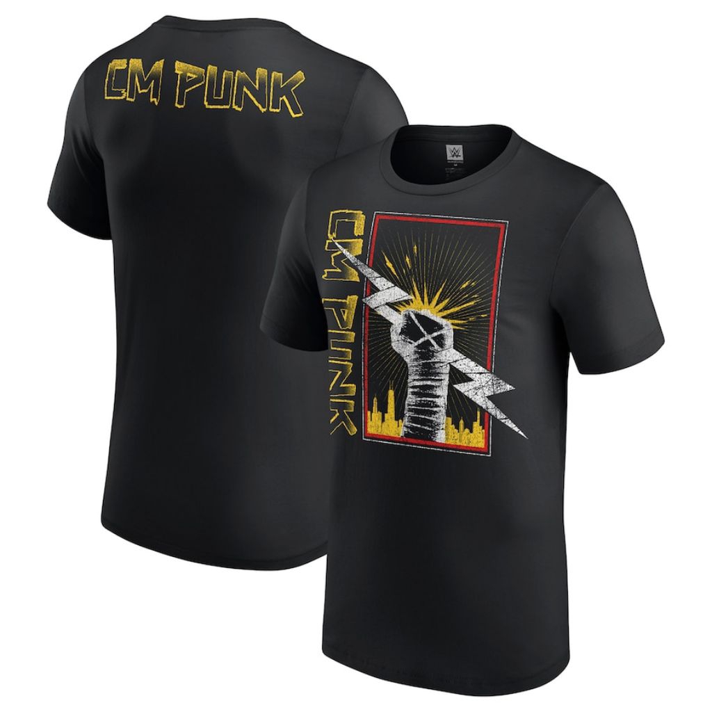 KAOS TSHIRT WWE CM PUNK CHICAGO