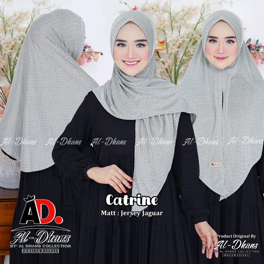 HIJAB AL DHANS CATRINE // HIJAB INSTAN // HIJAB MOTIF // HIJAB DEWASA // HIJAB GROSIR MURAH KEKINIAN