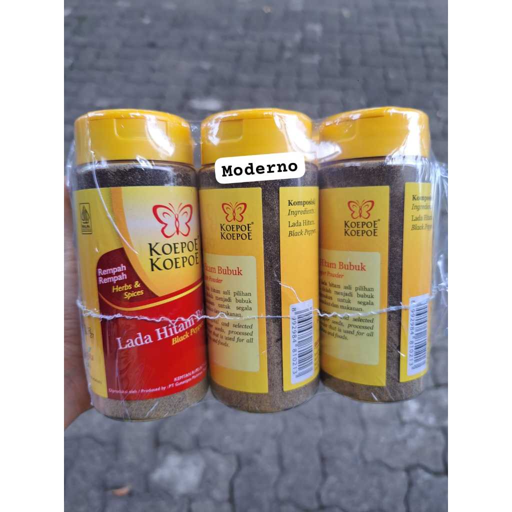 

Koepoe koepoe Lada hitam bubuk 83gr per pack isi 6 - Kupu kupu lada hitam bubuk 83gr