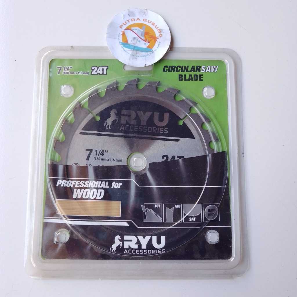 Ryu Circular Saw Blade/Mata Gergaji 7¼inch 24T