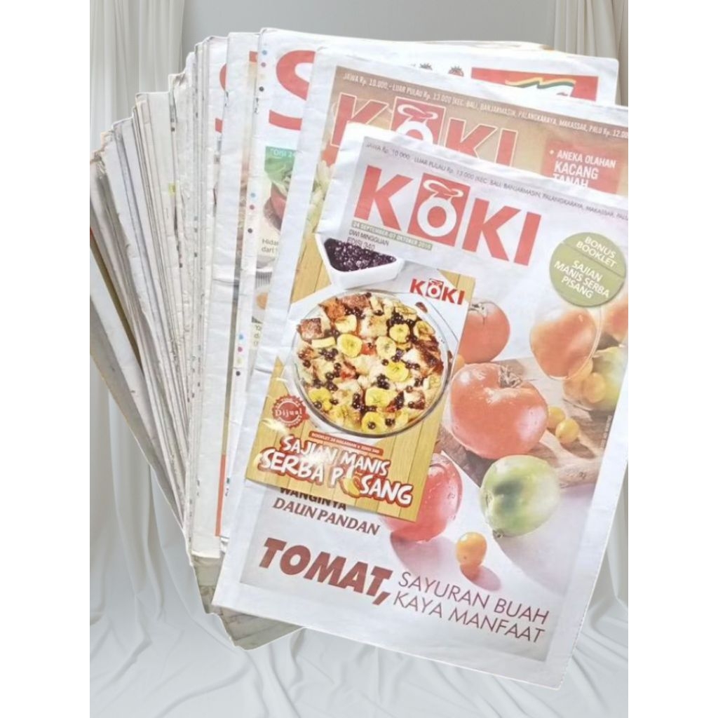 tabloid koki minimal 5 pcs - majalah koki saji lezat paket hemat