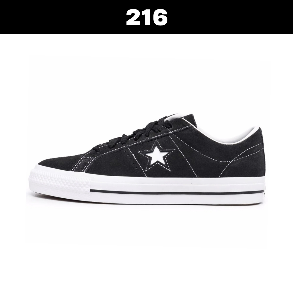 Converse One Star 95 Ox Black White Original