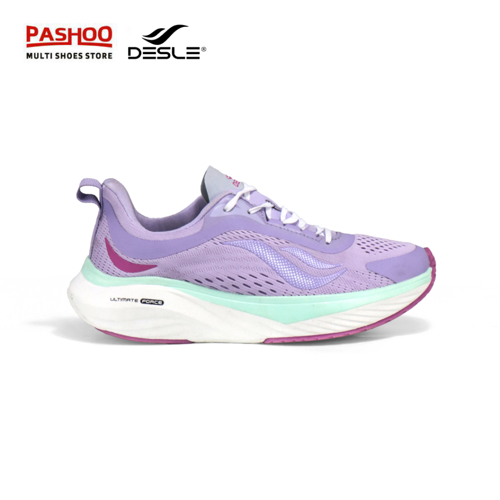 Sepatu Olahraga Lari Pria Wanita DESLE VELOCITY UNGU TOSCA