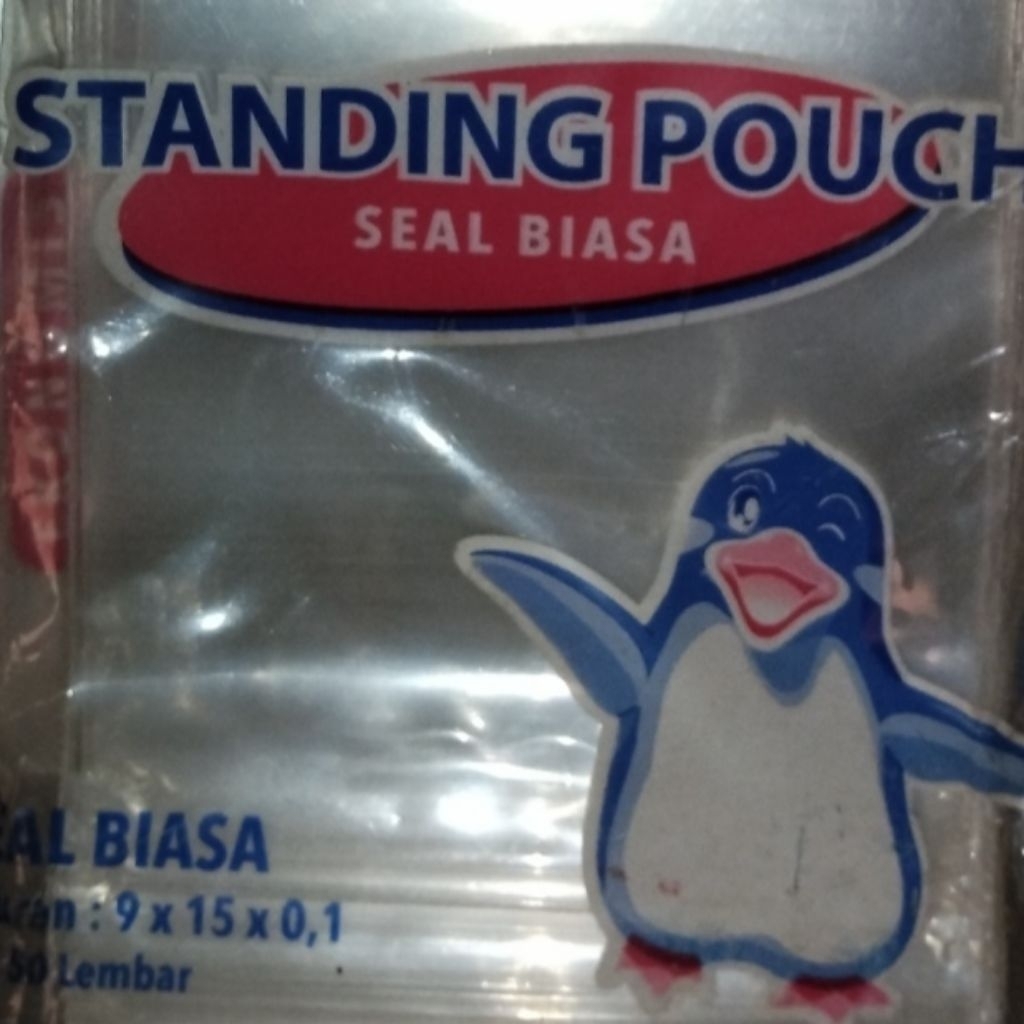 BluTop Standing Pouch (seal biasa) Ekonomis 9x15 isi-+50 lbr &10x17, 6