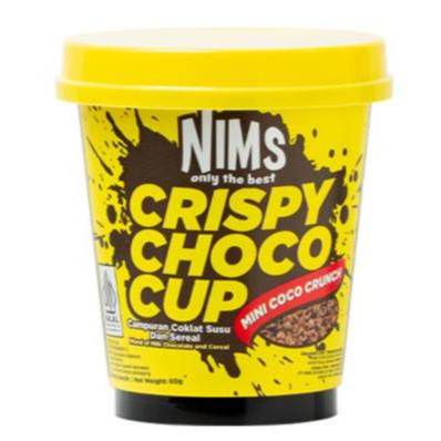 

NIMS CRISPY CHOCO CUP MINI COCO CRUNCH 60 GR 9551012350269
