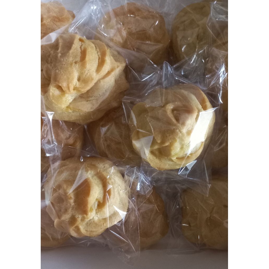 

kue soes fla vanilla