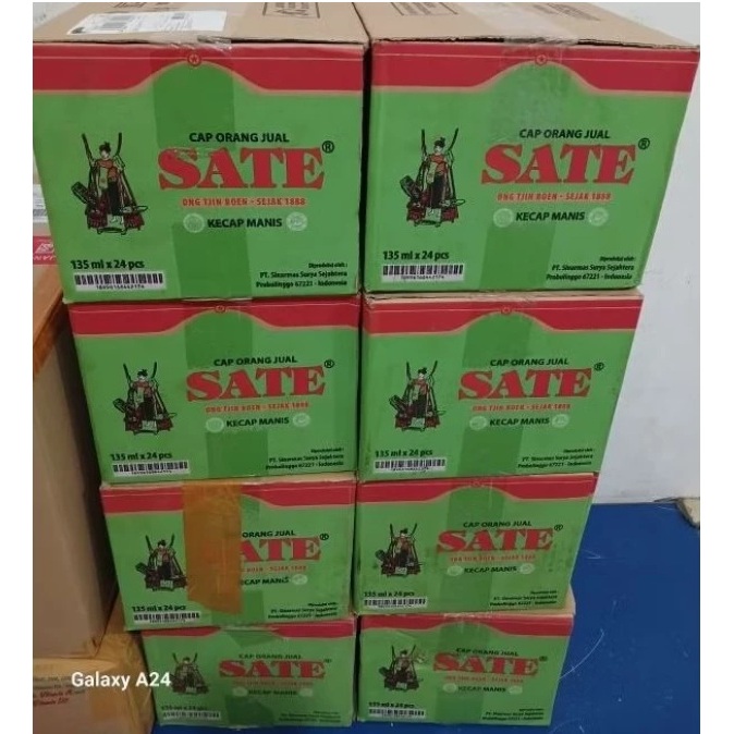 

kecap manis CAP ORANG JUAL SATE 135ml 1dos=24pc/kecap legenda dari Sinarmas