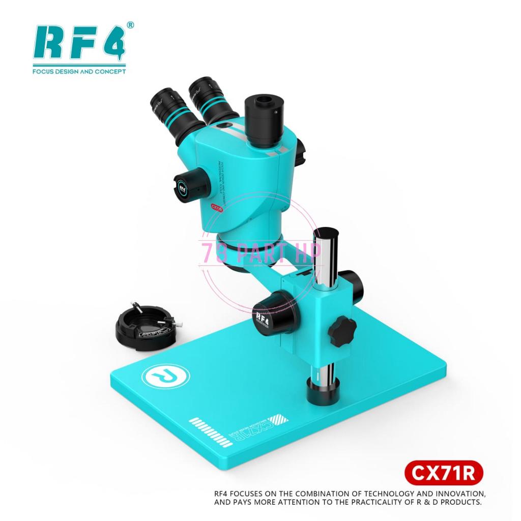 Mikroskop RF4 RF-CX71R 6.5-65X Ergonomic Design Trinocular Stereo Microscope with Big Aluminum Alloy