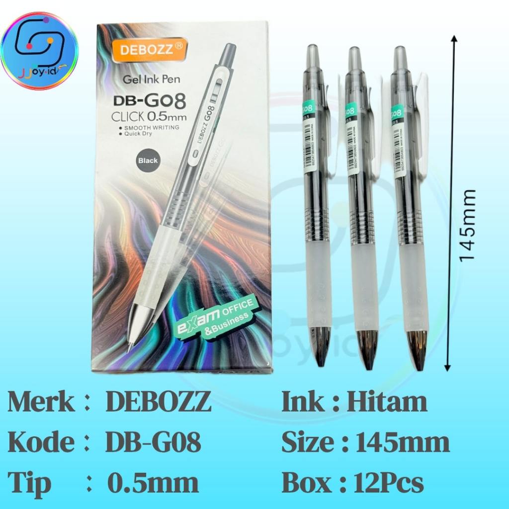 

Alat Tulis Gel DEBOZZ DB-G08 dengan Tinta Hitam 0.5 mm - Stationery | Pena | Ballpoint