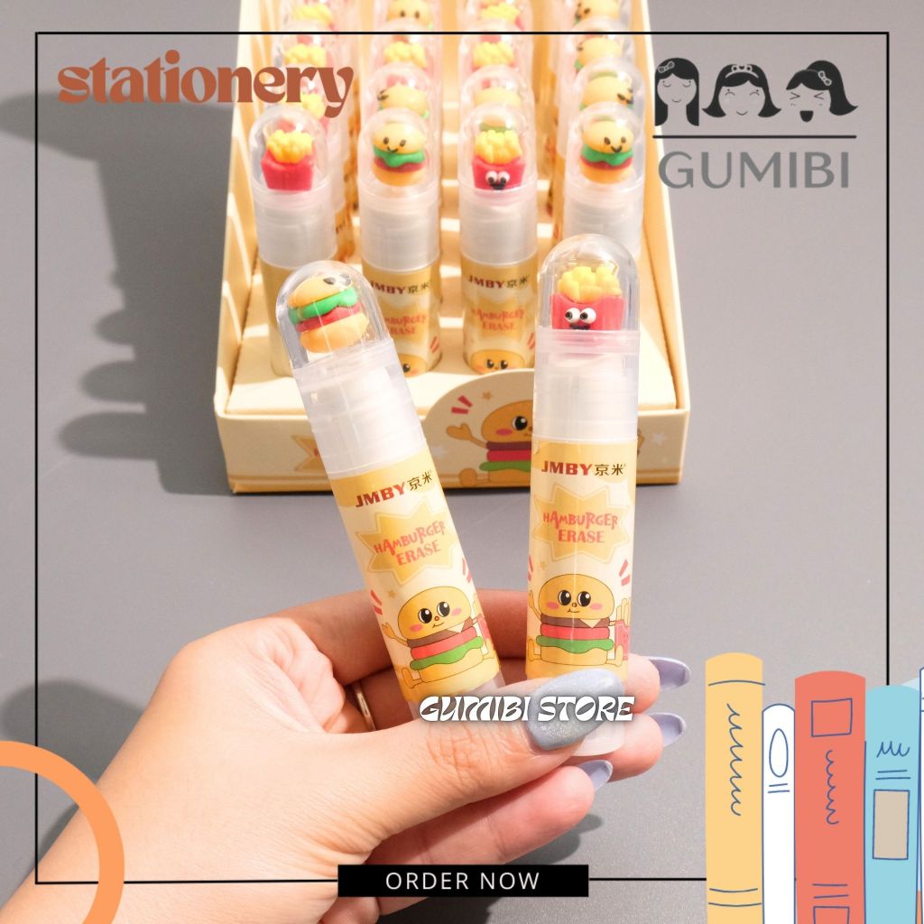 

PENGHAPUS PUTAR BURGER KENTANG HAMBURGER PENGHAPUS PENSIL PENGHAPUS UNIK ERASER PENGHAPUS PENSIL LUCU TERMURAH GUMIBI STORE