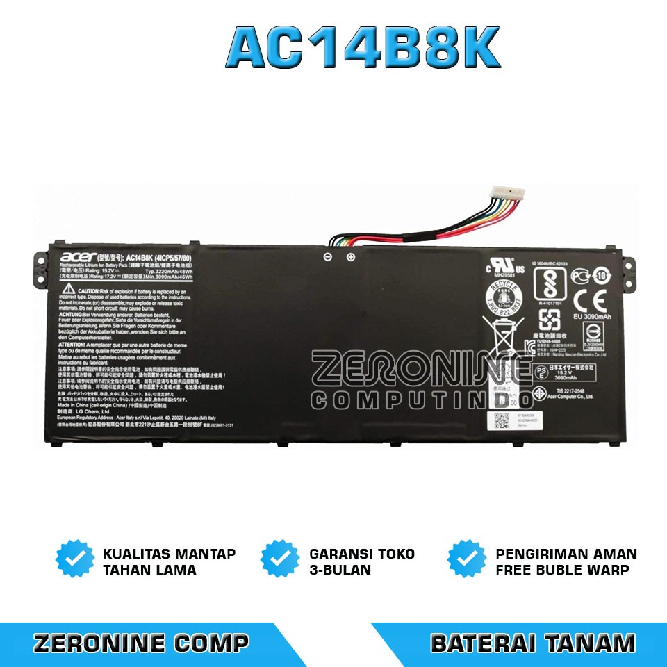 Baterai Acer Nitro 5 AN515 AN515-51-55WL AN515-52 AN515-53 AN515-53-55