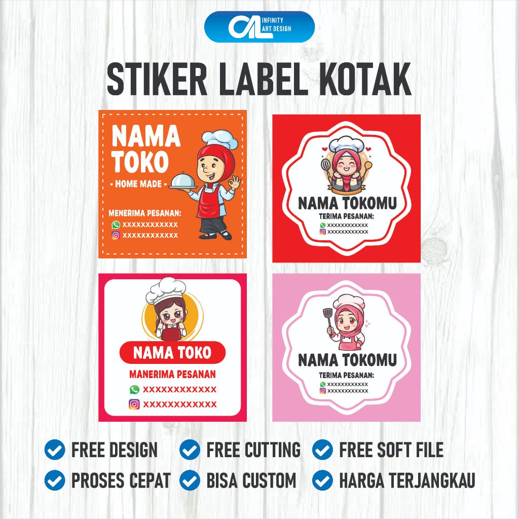

IAD - STIKER LABEL / STICKER LABEL / LABEL / STIKER CUSTOM / STICKER CUSTOM / STIKER LABEL MAKANAN