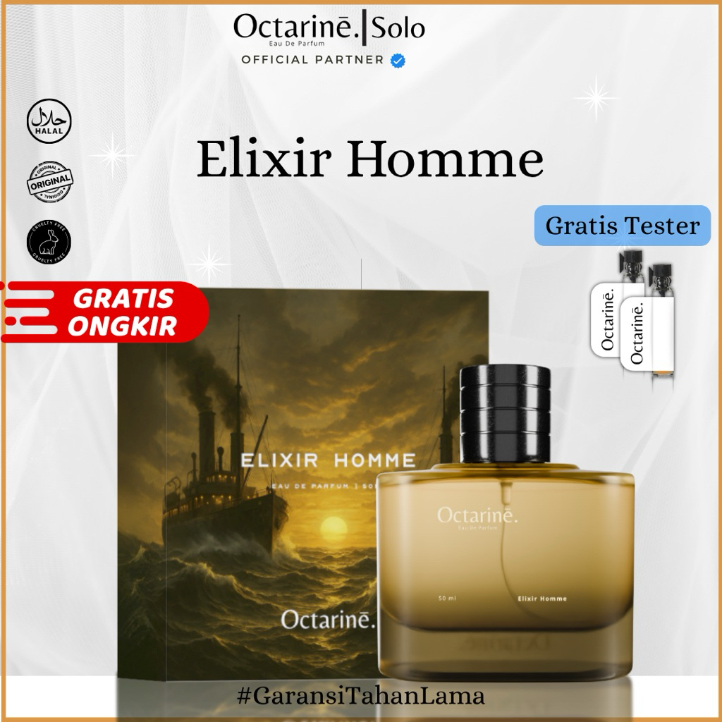 Octarine Elixir Homme Wangi Mint Vanilla Spicy Honey Fresh Spicy Octarine Perfume Special Edition