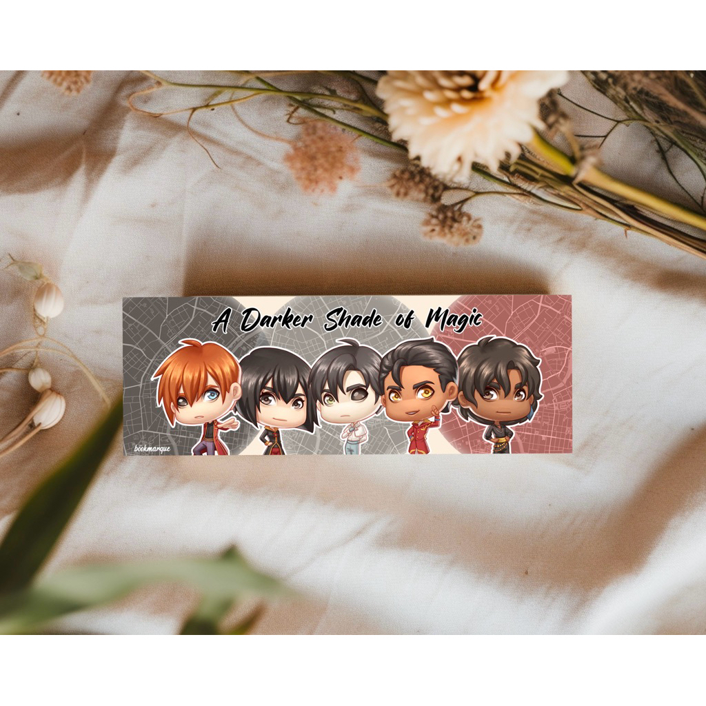 Fandom Bookmark Pembatas Buku A Darker Shade of Magic ADSOM
