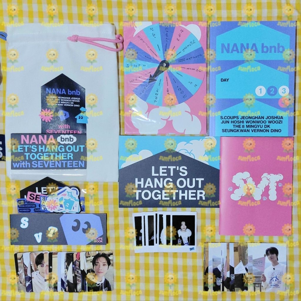 [READY STOCK] NANA BNB KIT SEVENTEEN 2025 PHOTOBOOK GAME PACK STICKER FILM BOOK POUCH RECIPE BOOK PO