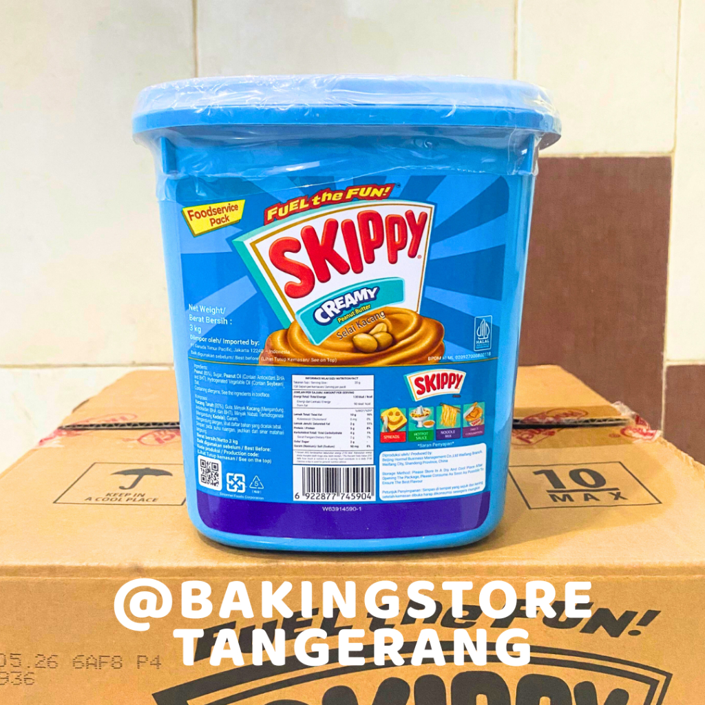 

Skippy Creamy Peanut Butter 3 Kg | Selai Kacang