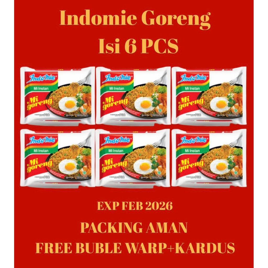 

Indomie Goreng Isi 6 PCS
