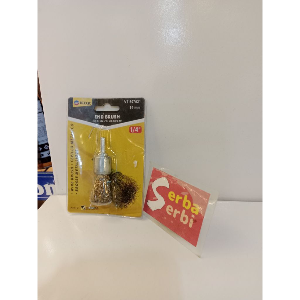 */PCS END BRUSH BOR KAWAT*Sikat kawat kuning bor