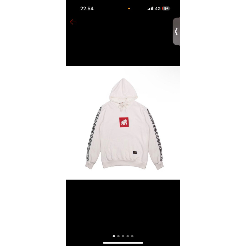 preloved hoodie jaket putih pria house smith